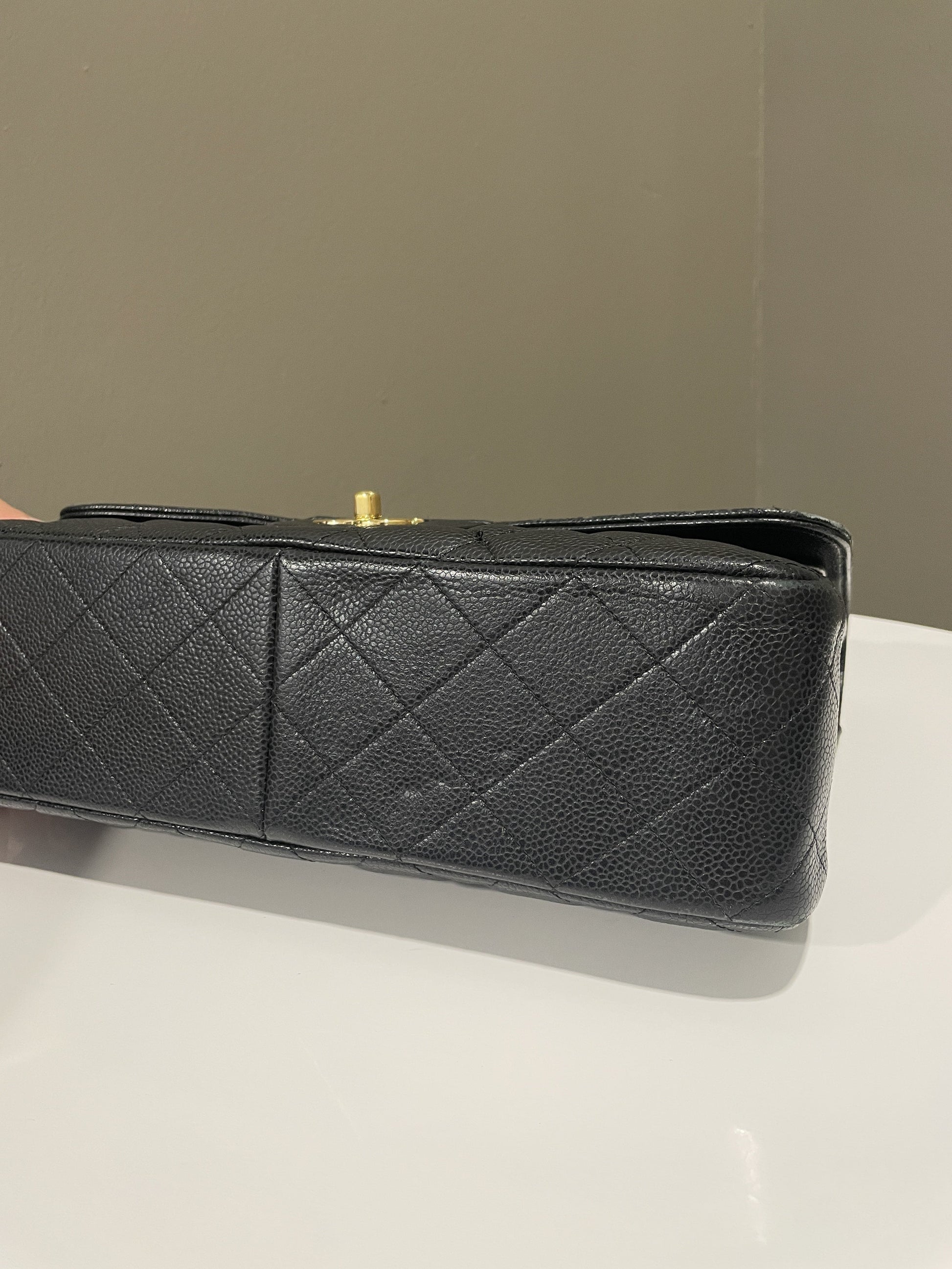 Chanel Classic Jumbo Double Flap Black Caviar - Bags - 7