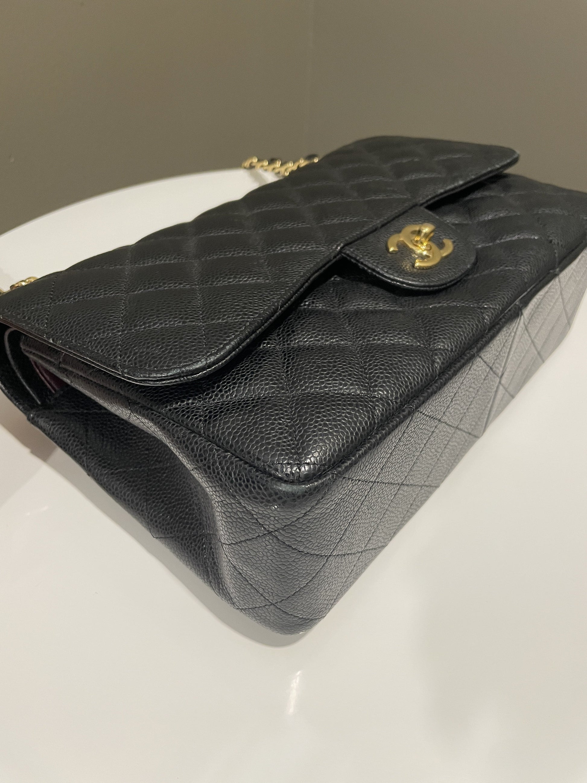 Chanel Classic Jumbo Double Flap Black Caviar - Bags - 8