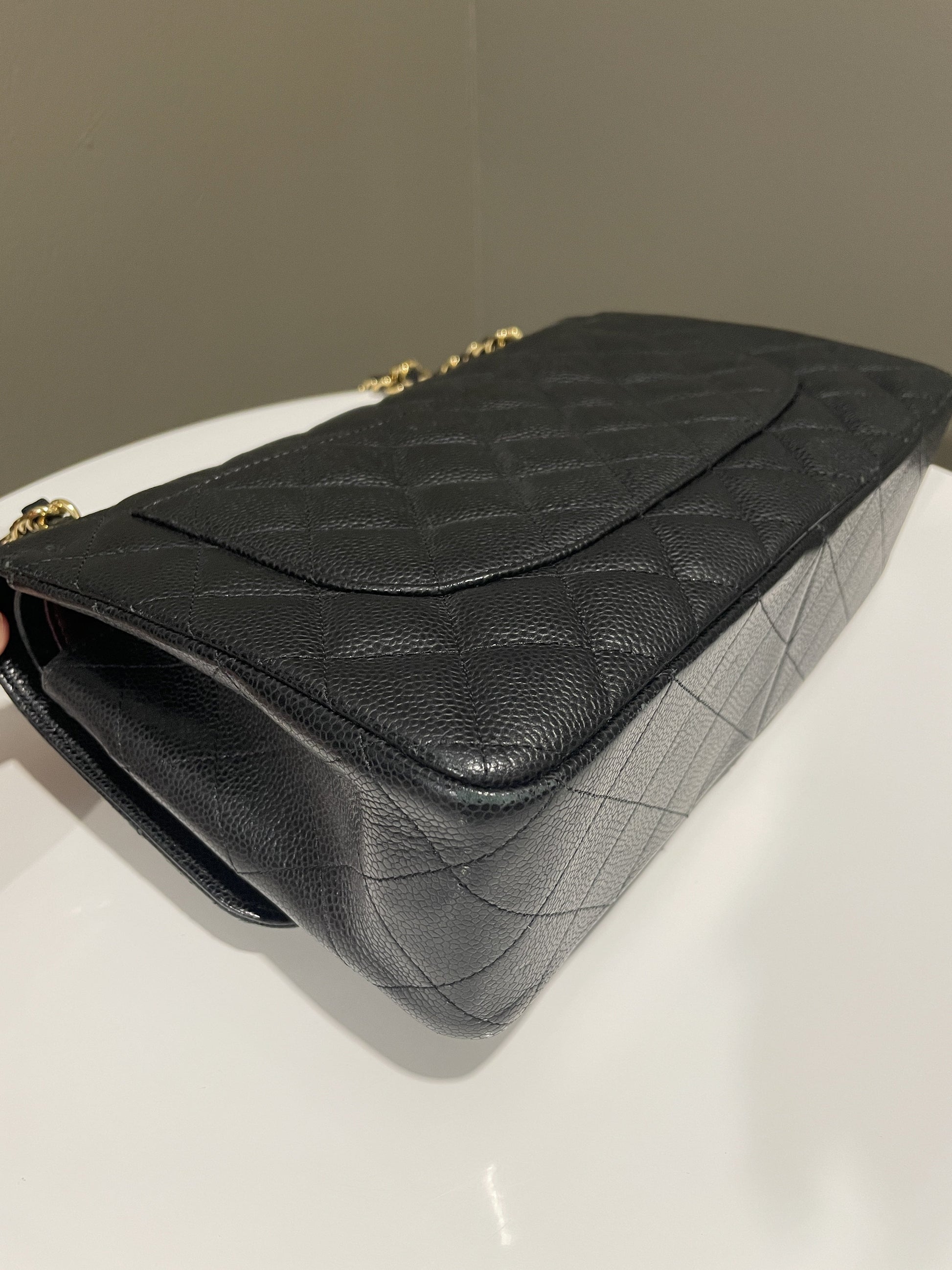 Chanel Classic Jumbo Double Flap Black Caviar - Bags - 10