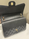 Chanel Classic Jumbo Double Flap Black Caviar - Bags - 13