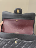 Chanel Classic Jumbo Double Flap Black Caviar - Bags - 15