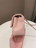Chanel Classic Quilted Mini Rectangular Pale Pink Lambskin - Bags - 6