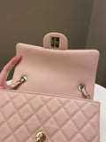 Chanel Classic Quilted Mini Rectangular Pale Pink Lambskin - Bags - 13
