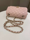 Chanel Classic Quilted Mini Rectangular Pale Pink Lambskin - Bags - 16