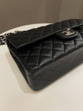 Chanel Classic Quilted Medium Double Flap Black Lambskin - Bags - 9