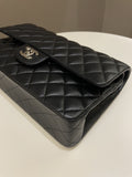 Chanel Classic Quilted Medium Double Flap Black Lambskin - Bags - 10