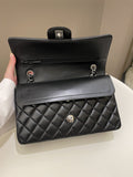 Chanel Classic Quilted Medium Double Flap Black Lambskin - Bags - 13