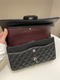 Chanel Classic Quilted Medium Double Flap Black Lambskin - Bags - 17