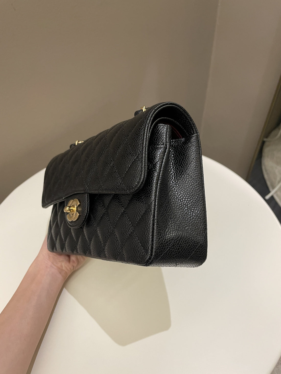 Chanel Classic Quilted Small Double Flap Black Caviar - Bags