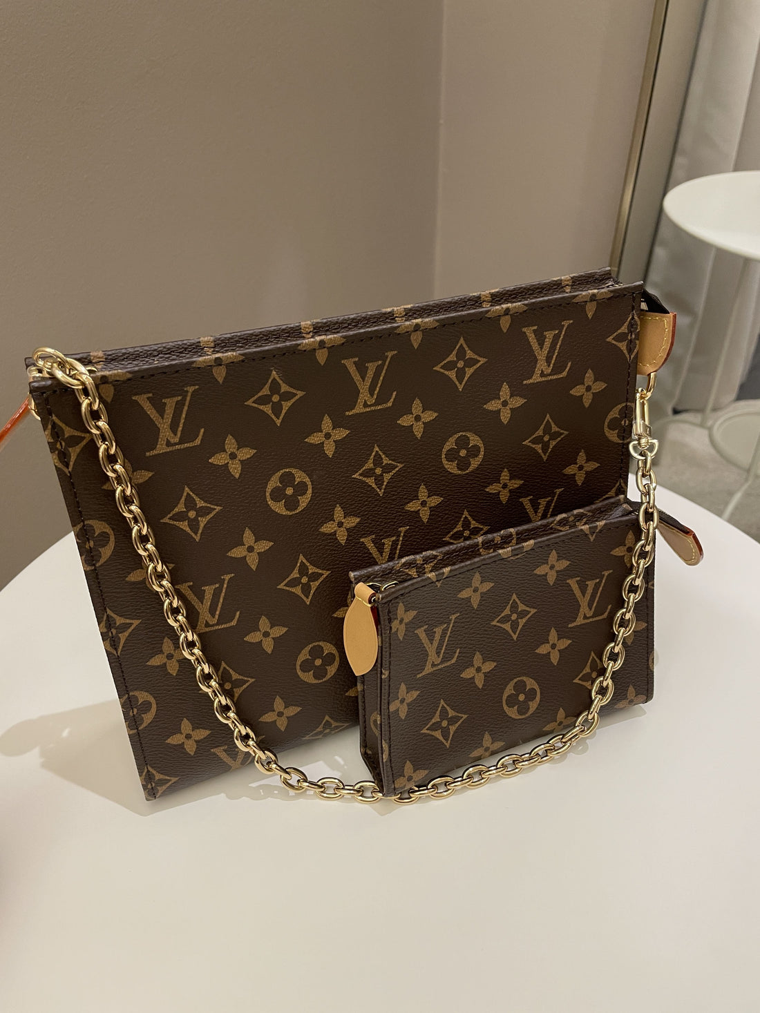 Louis Vuitton Toiletry Pouch On Chain Classic Monogram - Bags