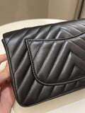 Chanel Classic Chevron Mini Rectangular Black Lambskin - Bags - 5