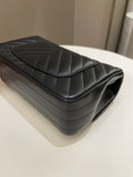 Chanel Classic Chevron Mini Rectangular Black Lambskin - Bags - 13