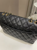 Chanel Classic Quilted Jumbo Single Flap Black Caviar - Bags - 4