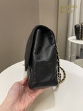 Chanel Classic Quilted Jumbo Single Flap Black Caviar - Bags - 6