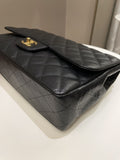Chanel Classic Quilted Jumbo Single Flap Black Caviar - Bags - 9