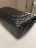 Chanel Classic Quilted Jumbo Single Flap Black Caviar - Bags - 11