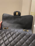 Chanel Classic Quilted Jumbo Single Flap Black Caviar - Bags - 13