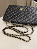 Chanel Classic Quilted Jumbo Single Flap Black Caviar - Bags - 16