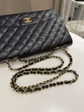 Chanel Classic Quilted Jumbo Single Flap Black Caviar - Bags - 17