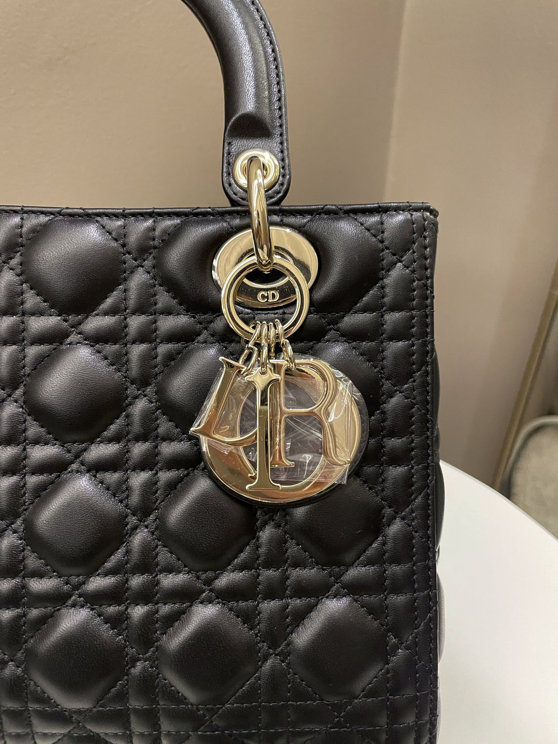Dior Classic Lady Dior Black Lambskin - Bags