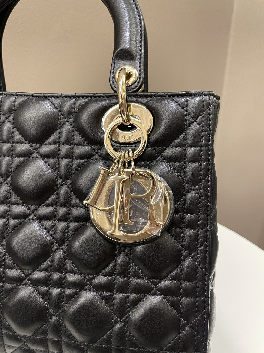 Dior Classic Lady Dior Black Lambskin - Bags