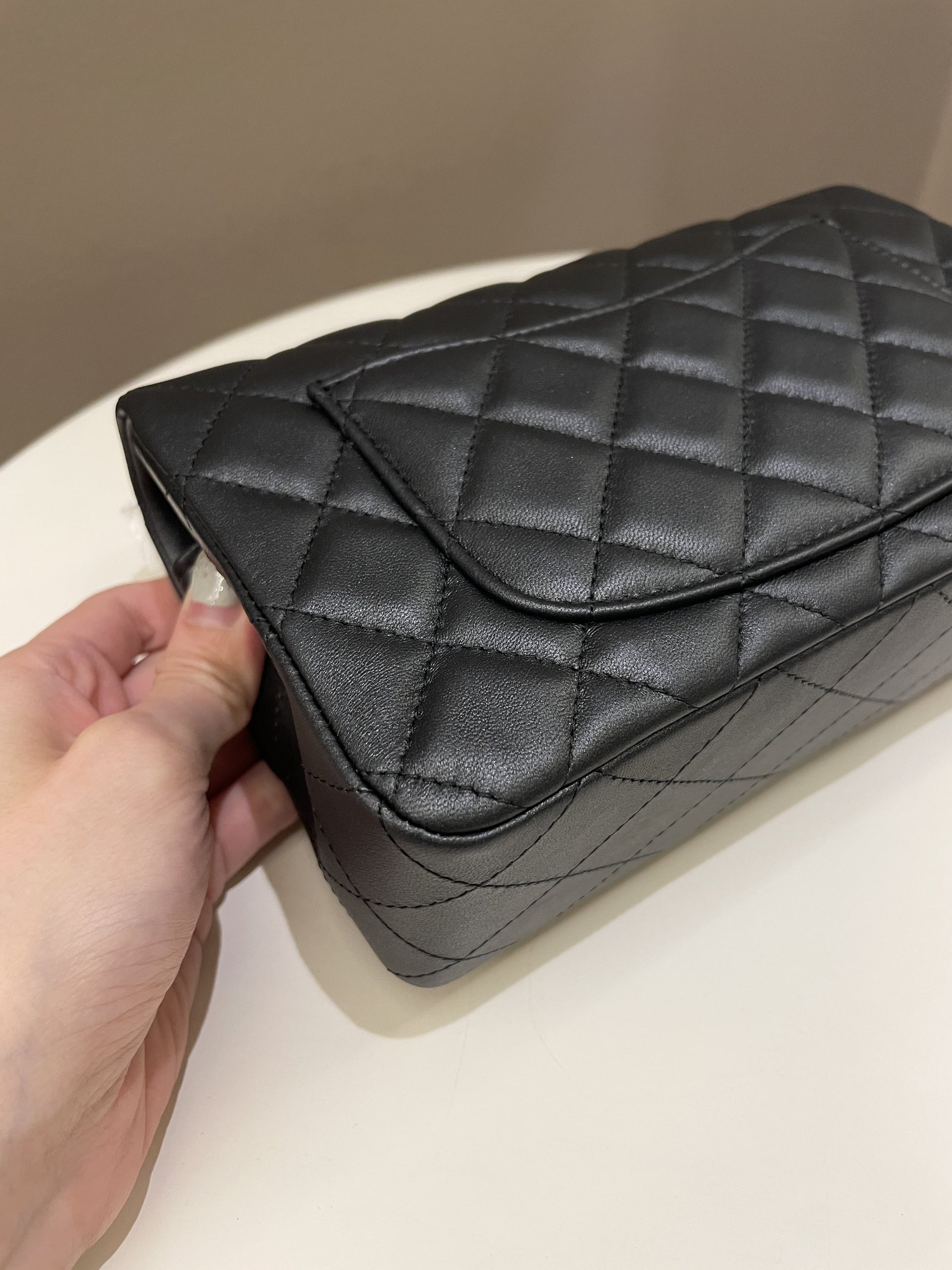 Chanel Classic So Black Quilted Mini Rectangular Black - 10