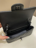 Chanel Classic So Black Quilted Mini Rectangular Black - 13