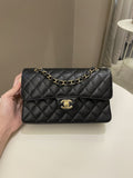 Chanel Classic Quilted Small Double Flap Black Caviar - Bags - 20