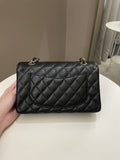 Chanel Classic Quilted Small Double Flap Black Caviar - Bags - 3