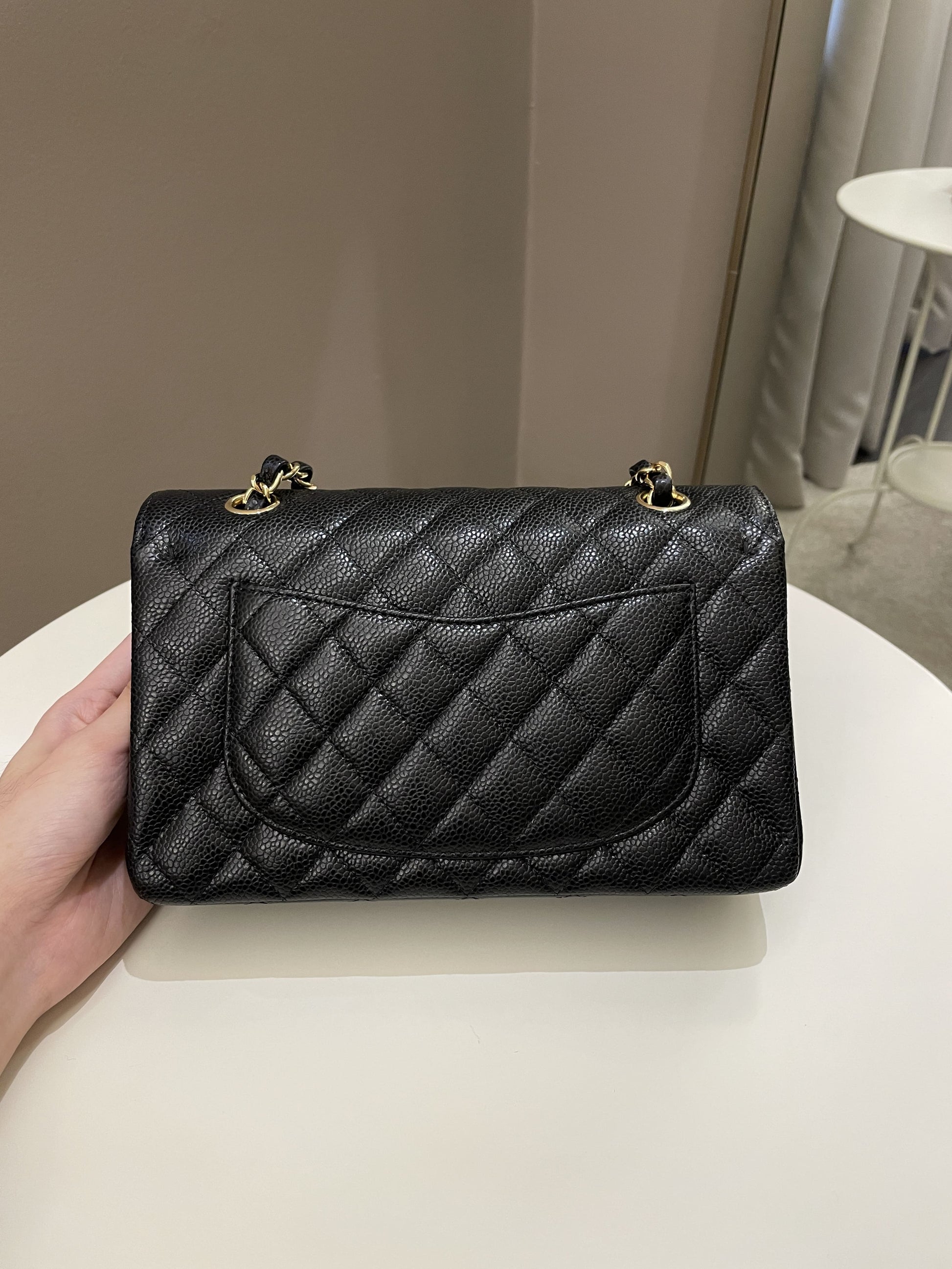 Chanel Classic Quilted Small Double Flap Black Caviar - Bags - 3