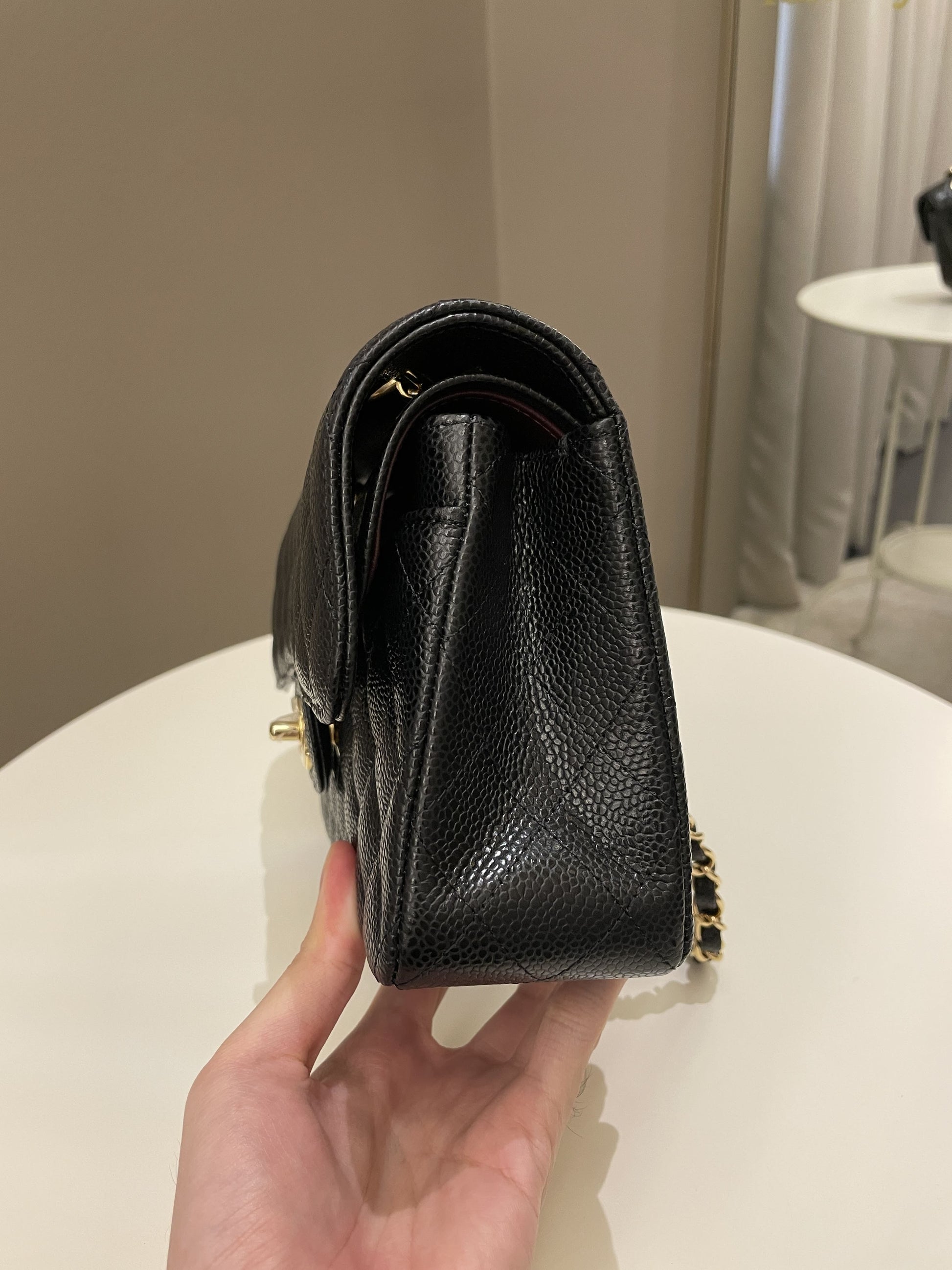 Chanel Classic Quilted Small Double Flap Black Caviar - Bags - 6