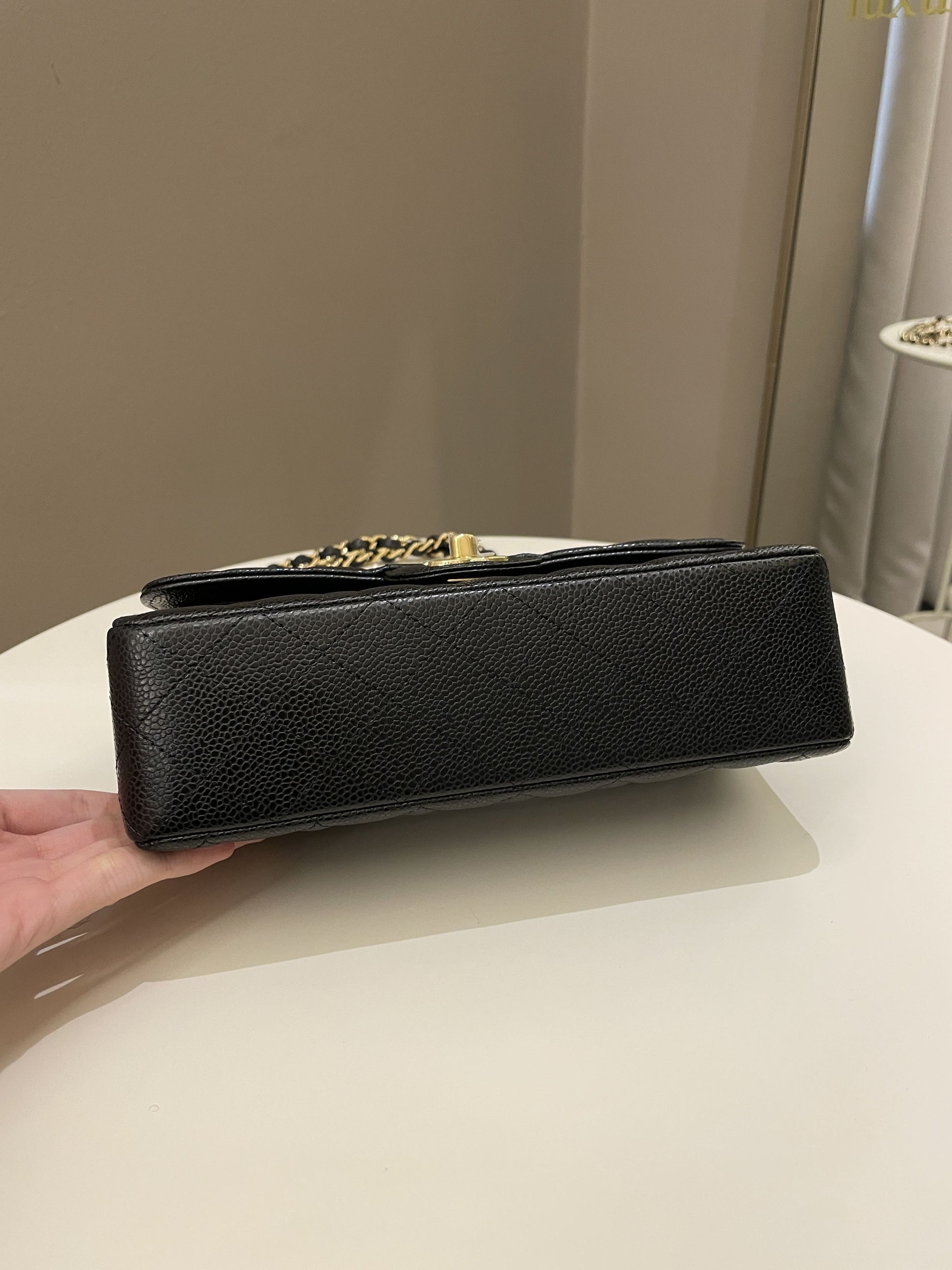 Chanel Classic Quilted Small Double Flap Black Caviar - Bags - 7