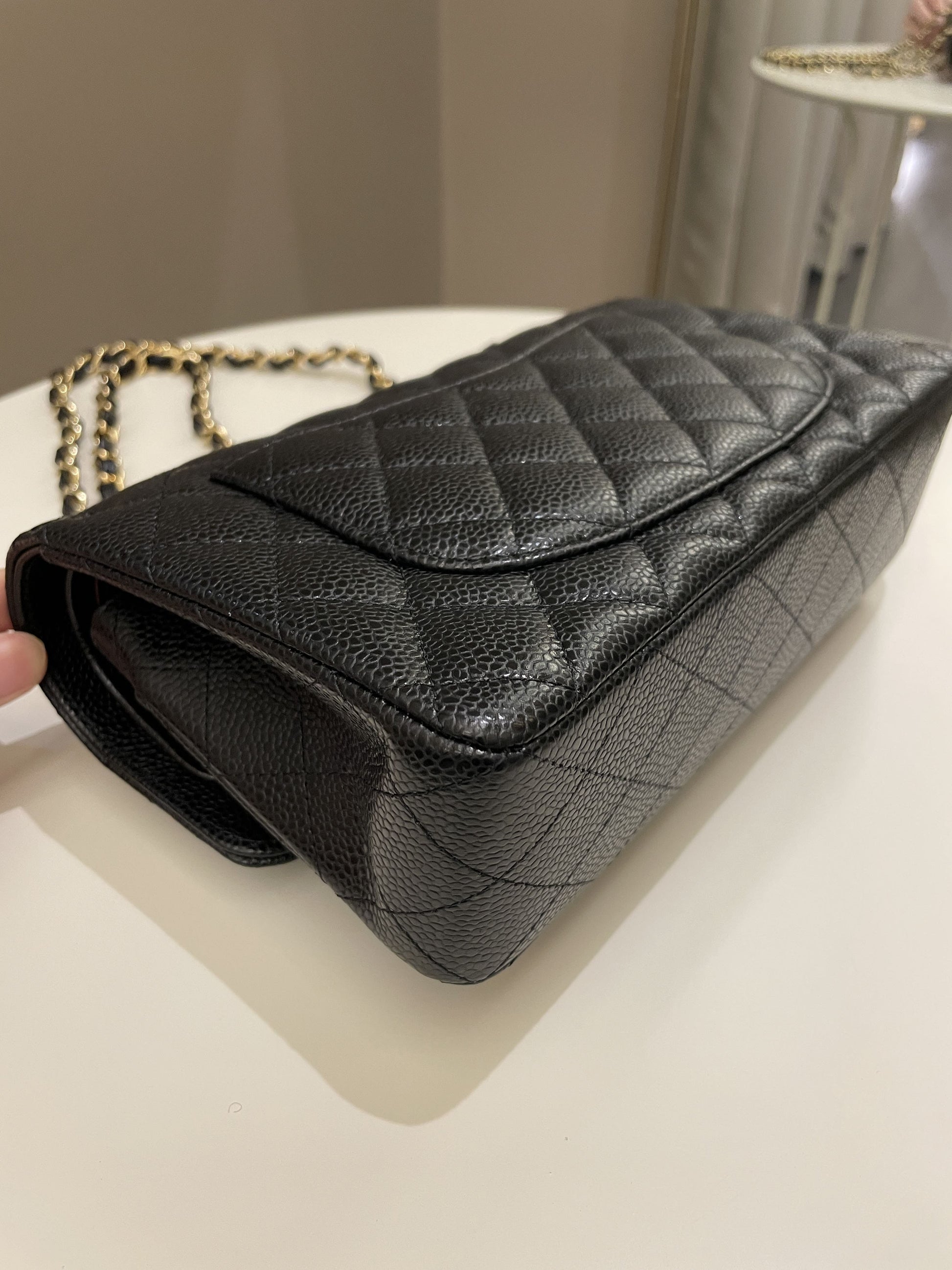 Chanel Classic Quilted Small Double Flap Black Caviar - Bags - 10