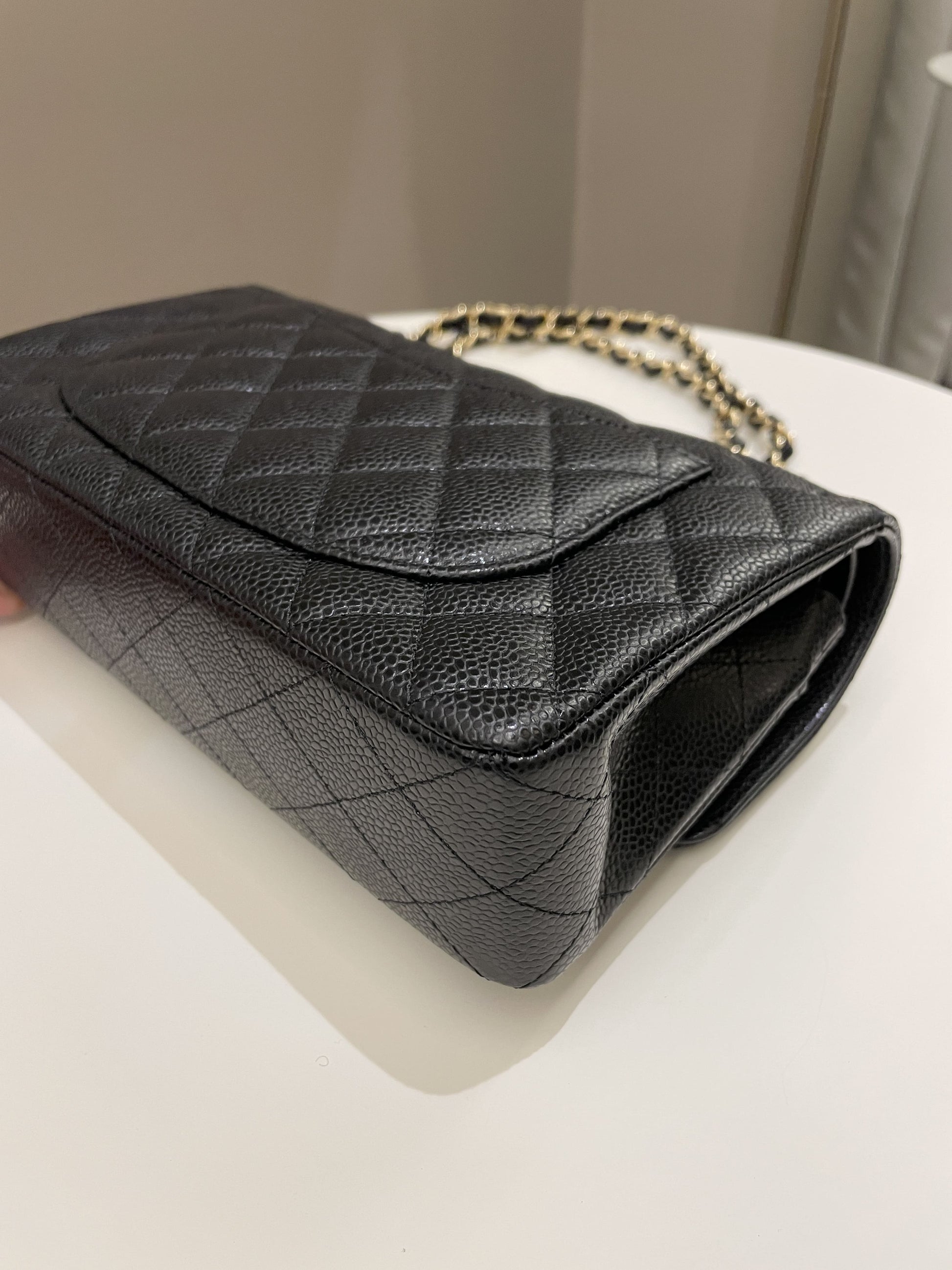 Chanel Classic Quilted Small Double Flap Black Caviar - Bags - 11