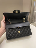 Chanel Classic Quilted Small Double Flap Black Caviar - Bags - 12