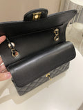 Chanel Classic Quilted Small Double Flap Black Caviar - Bags - 13