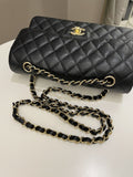 Chanel Classic Quilted Small Double Flap Black Caviar - Bags - 18