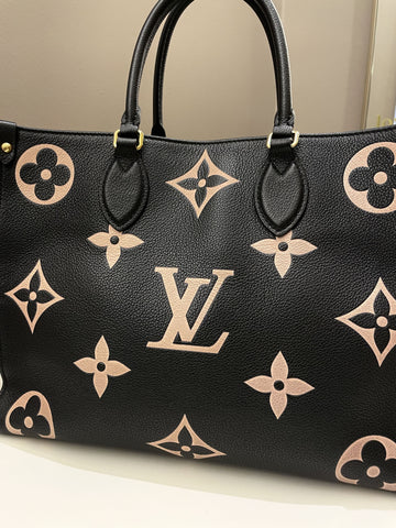 Louis Vuitton Onthego Tote MM Black / Crème - Bags