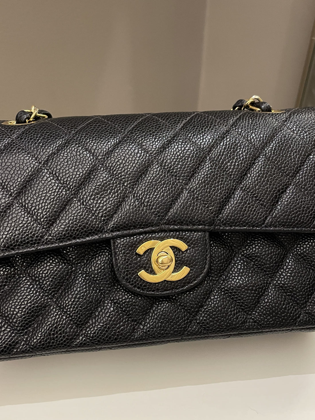 Chanel Classic Quilted Small Double Flap Black Caviar - Bags