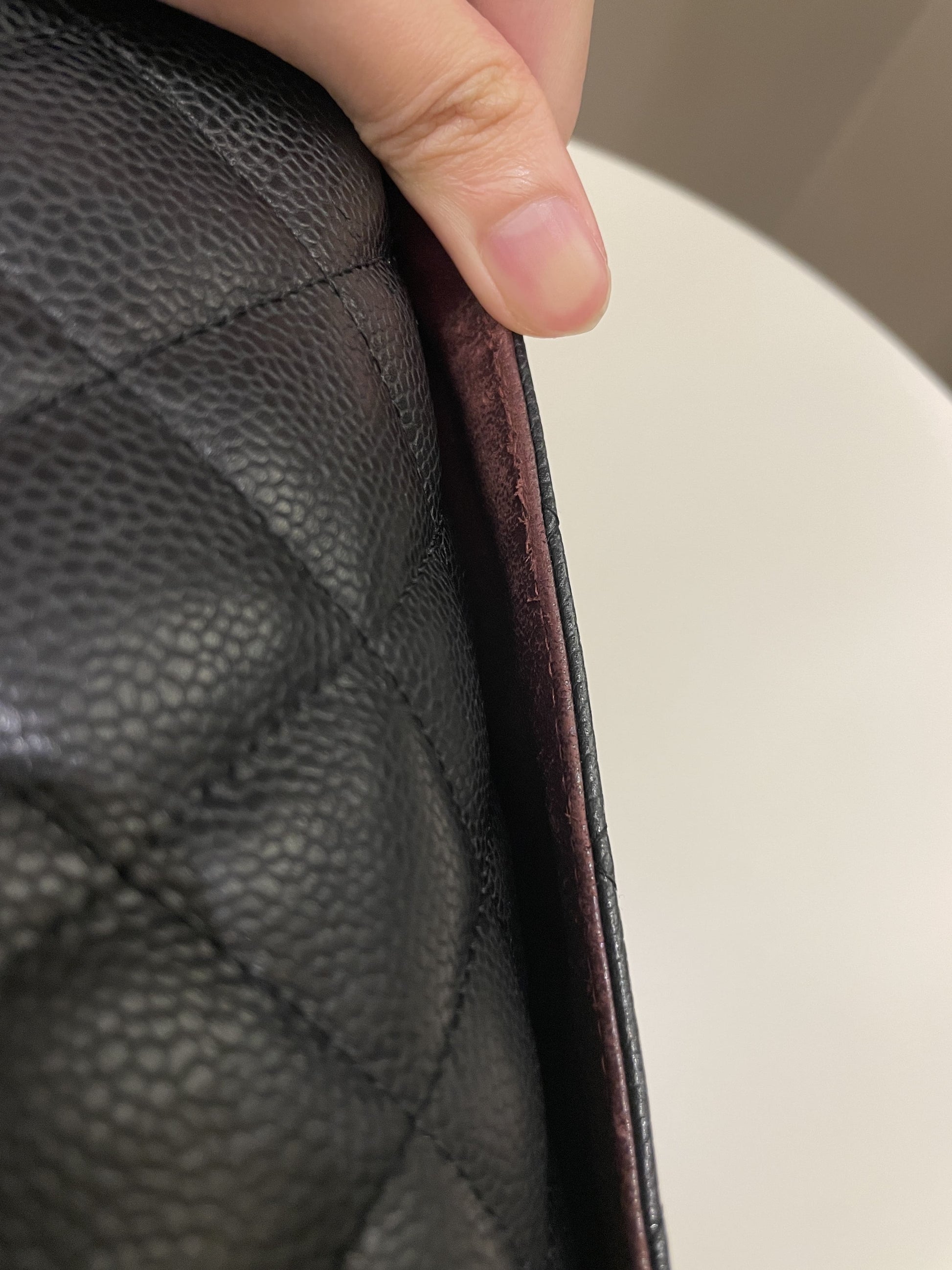 Chanel Classic Quilted Jumbo Double Flap Black Caviar - Bags - 5