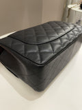 Chanel Classic Quilted Jumbo Double Flap Black Caviar - Bags - 11