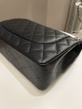 Chanel Classic Quilted Jumbo Double Flap Black Caviar - Bags - 12