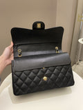 Chanel Classic Quilted Jumbo Double Flap Black Caviar - Bags - 13