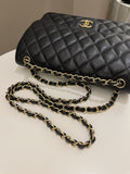Chanel Classic Quilted Jumbo Double Flap Black Caviar - Bags - 21