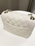 Chanel Classic Quilted Mini Square Ivory Caviar - Bags - 5