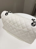 Chanel Classic Quilted Medium Double Flap Ivory Calf - Bags - 4