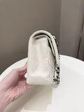 Chanel Classic Quilted Medium Double Flap Ivory Calf - Bags - 5
