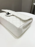 Chanel Classic Quilted Medium Double Flap Ivory Calf - Bags - 9