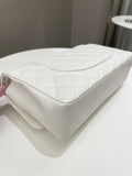 Chanel Classic Quilted Medium Double Flap Ivory Calf - Bags - 10