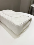 Chanel Classic Quilted Medium Double Flap Ivory Calf - Bags - 11